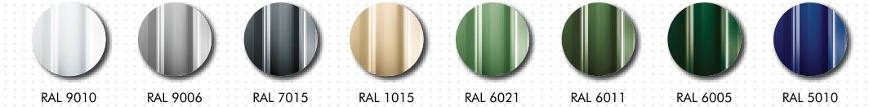 Primeri drugih boja krovnog panela